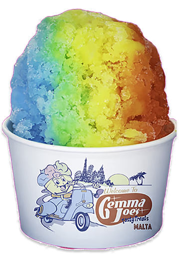 Retro-style shaved ice served at Gemma JoeÃ¢â‚¬â„¢s food truck in Malta